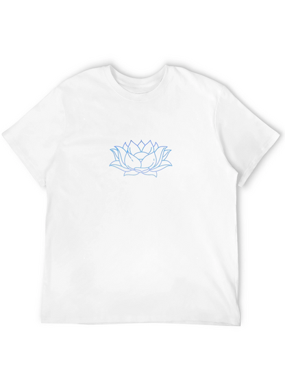 Lotus Flower Graphic Tee - Black