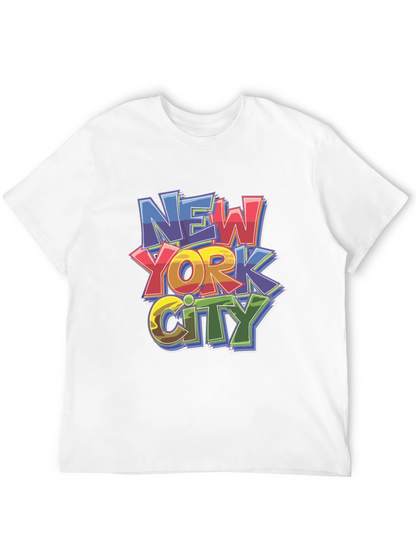 New York City Graphic Print Black T-Shirt