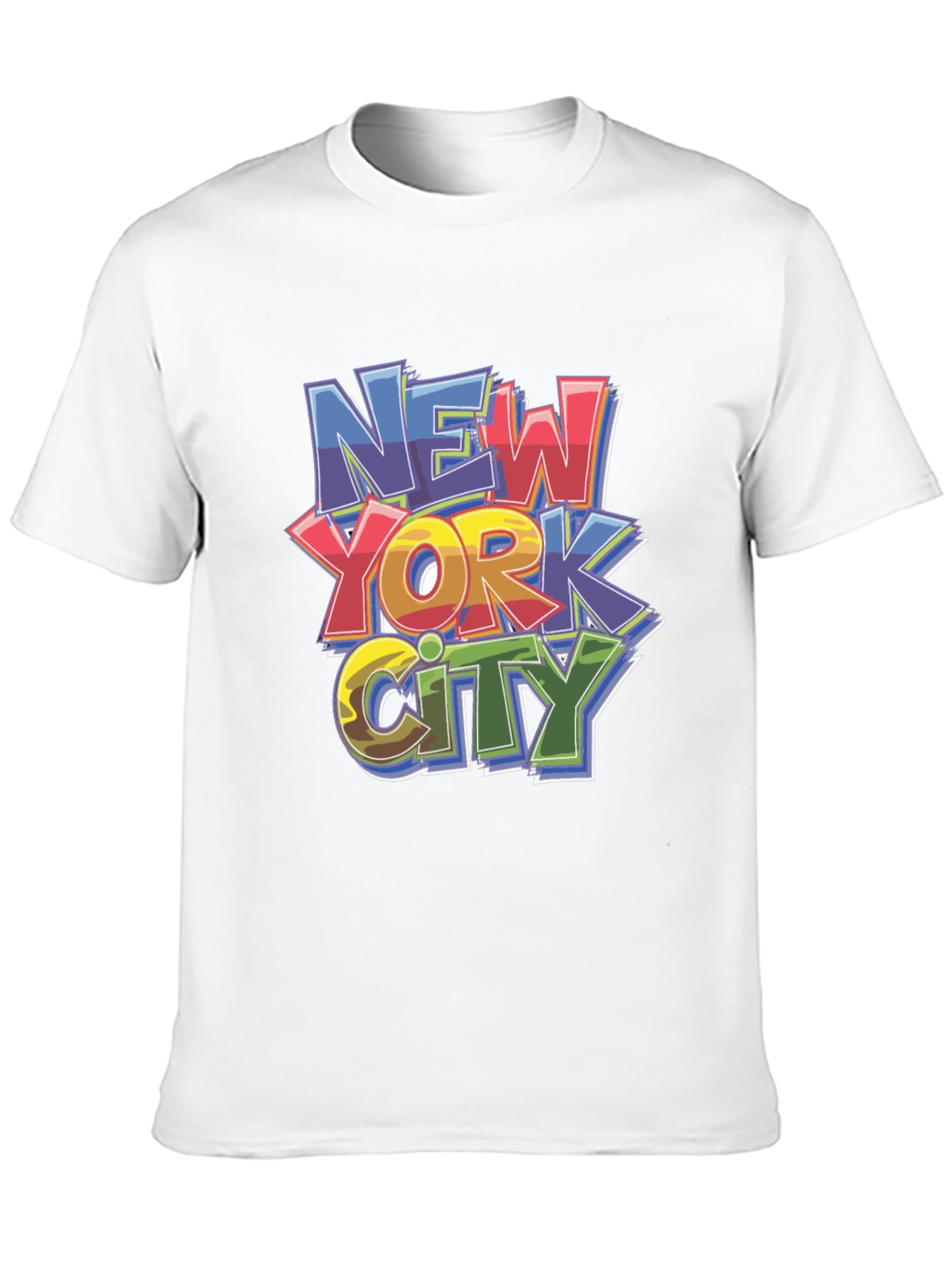 New York City Graphic Print Black T-Shirt