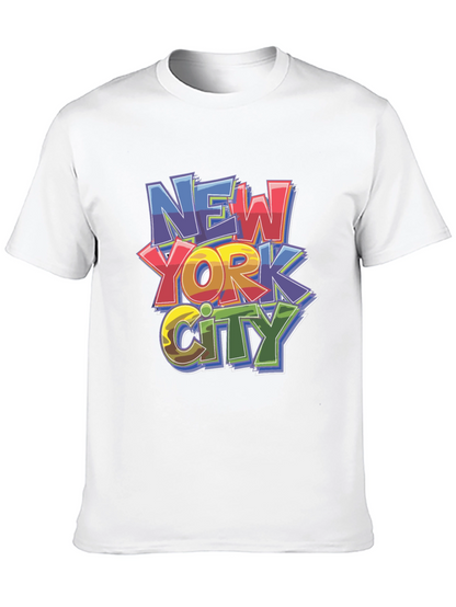 New York City Graphic Print Black T-Shirt