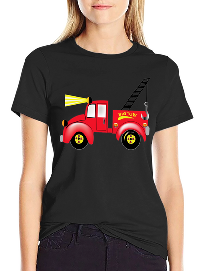 Cartoon Tow Truck Graphic Tee