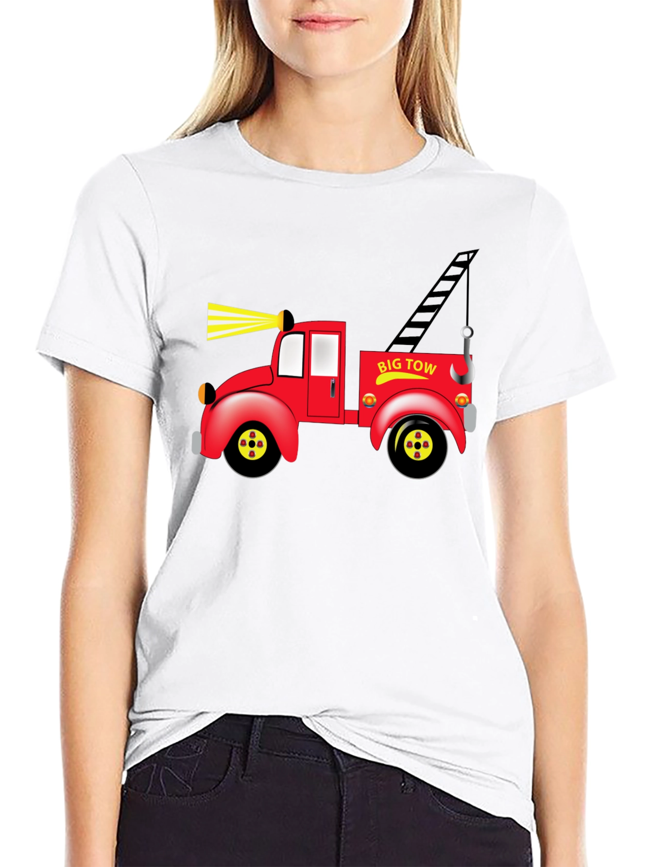 Cartoon Tow Truck Graphic Tee