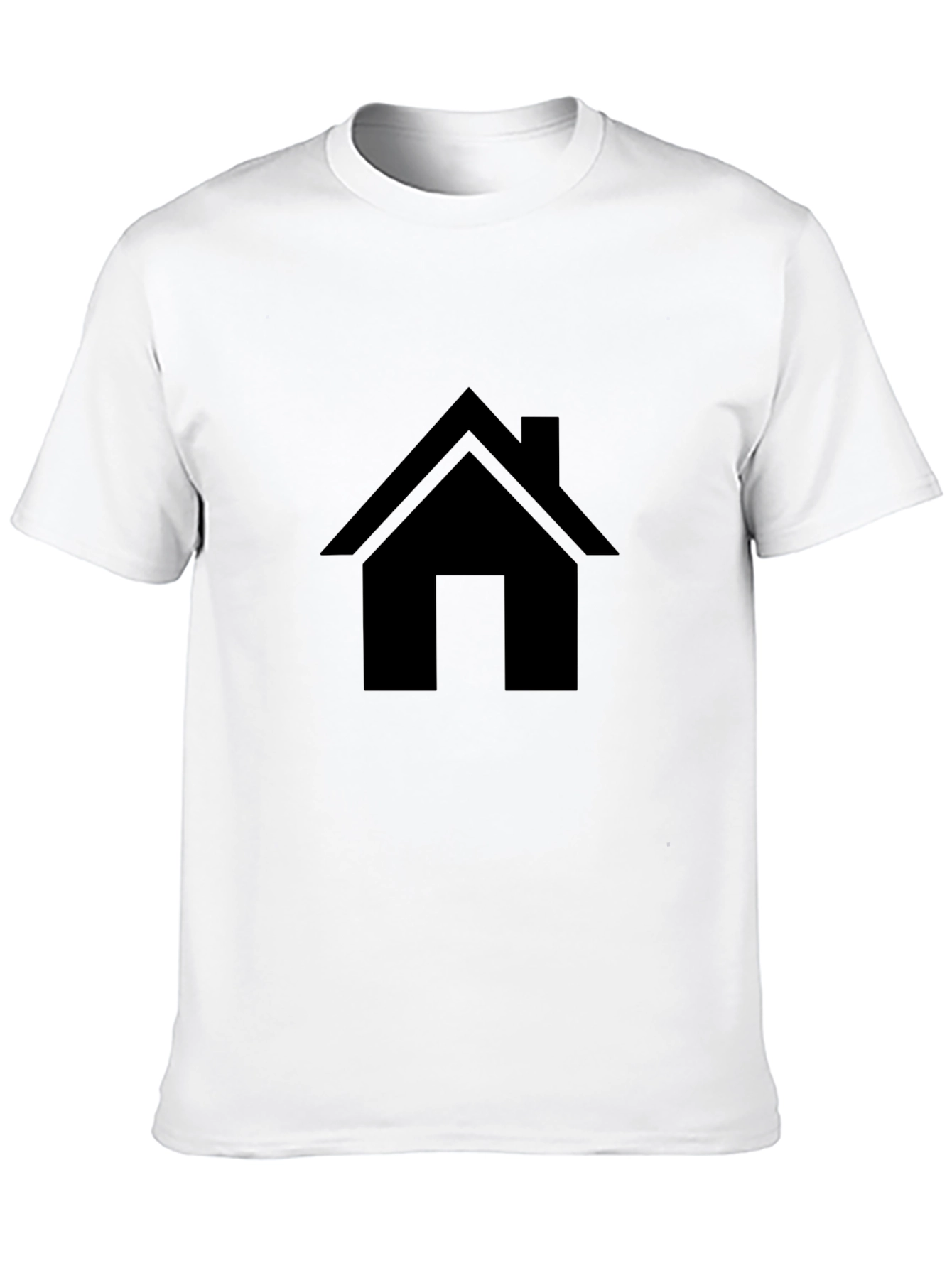 Black House Graphic Tee - Minimalist Style