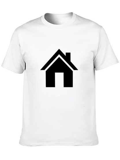 Black House Graphic Tee - Minimalist Style