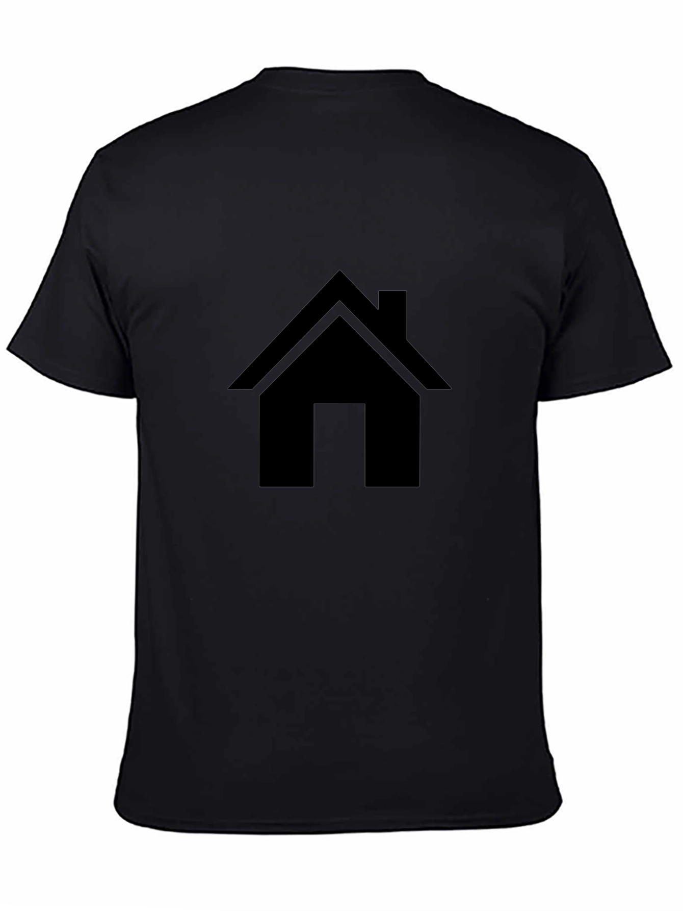 Black House Graphic Tee - Minimalist Style