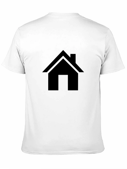 Black House Graphic Tee - Minimalist Style