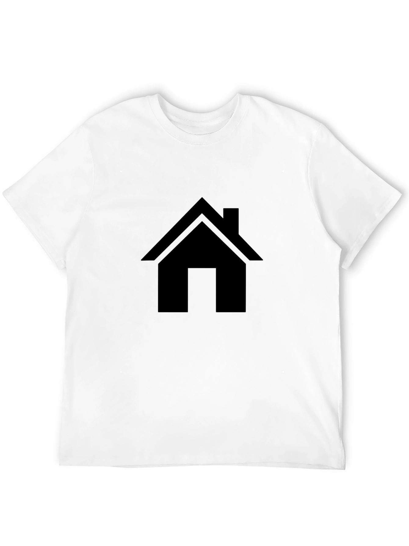 Black House Graphic Tee - Minimalist Style