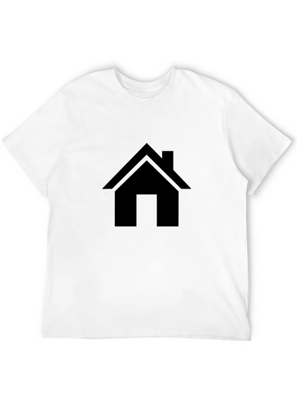 Black House Graphic Tee - Minimalist Style
