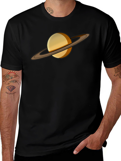 Saturn Graphic Tee - Celestial Style T-Shirt