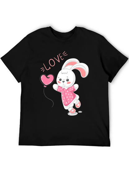 Cute Bunny Love Graphic T-Shirt