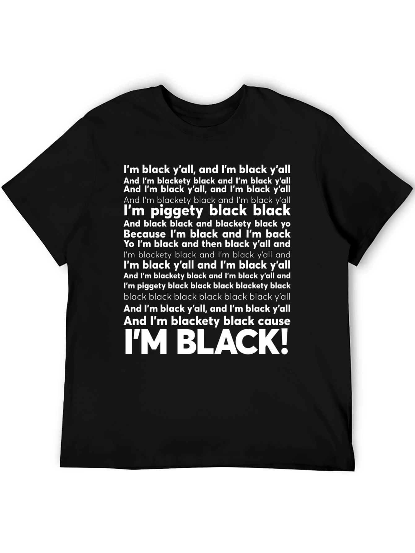 IM BLACK! T-Shirt - Black Pride Graphic Tee