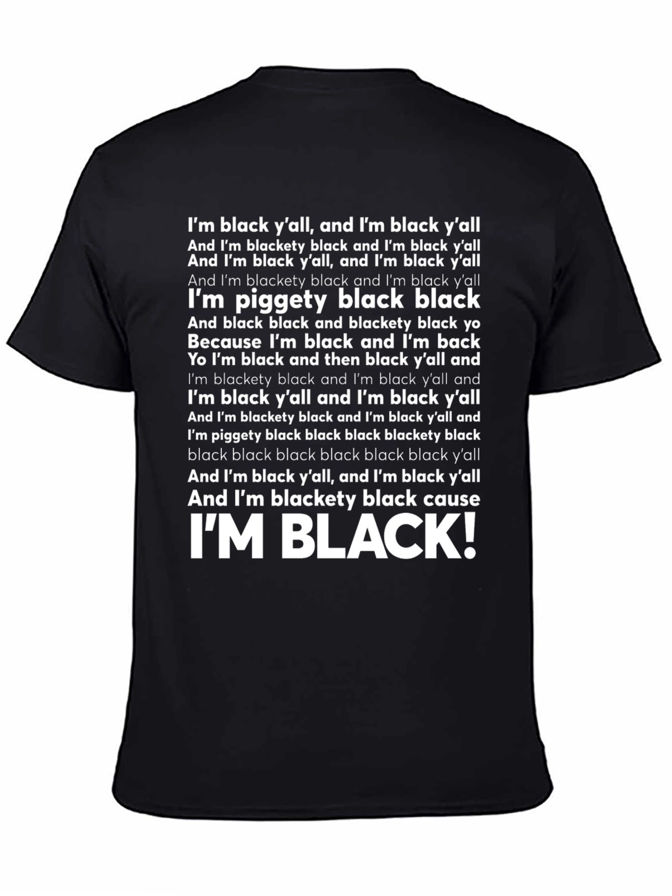IM BLACK! T-Shirt - Black Pride Graphic Tee