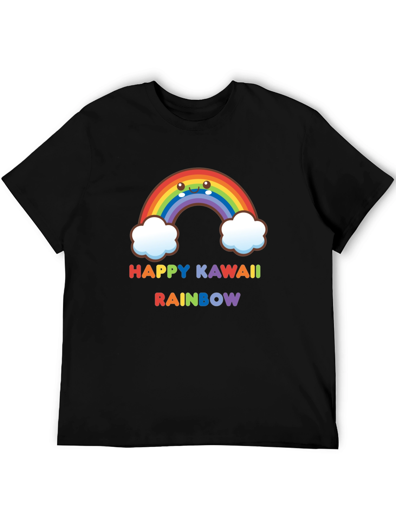 Happy Kawaii Rainbow Graphic Tee