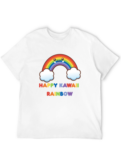 Happy Kawaii Rainbow Graphic Tee