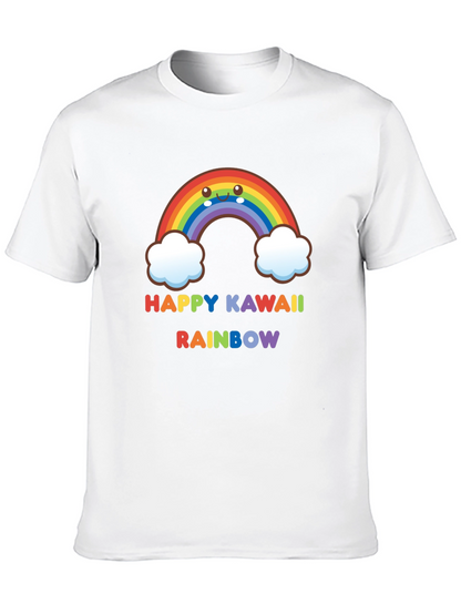 Happy Kawaii Rainbow Graphic Tee