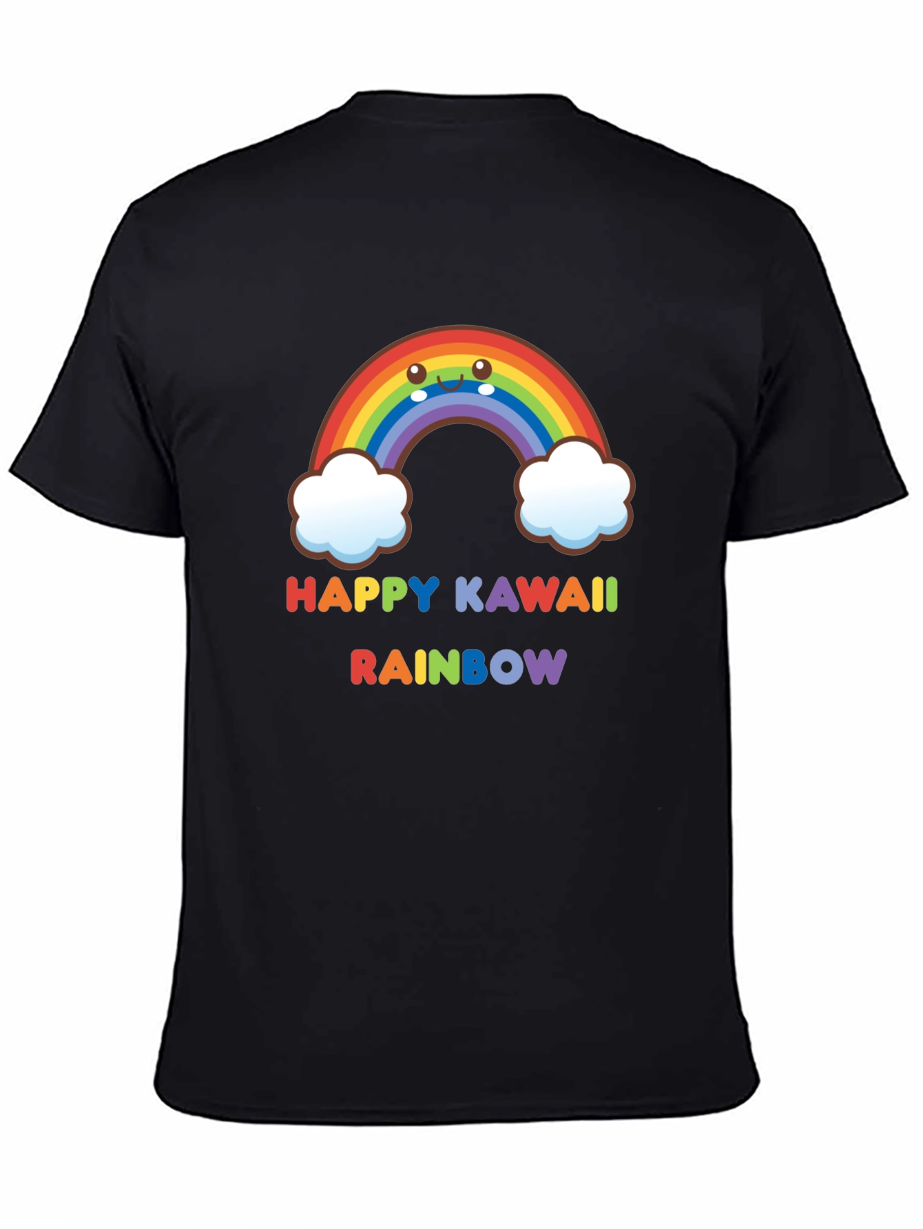 Happy Kawaii Rainbow Graphic Tee