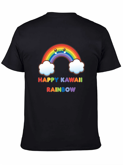 Happy Kawaii Rainbow Graphic Tee