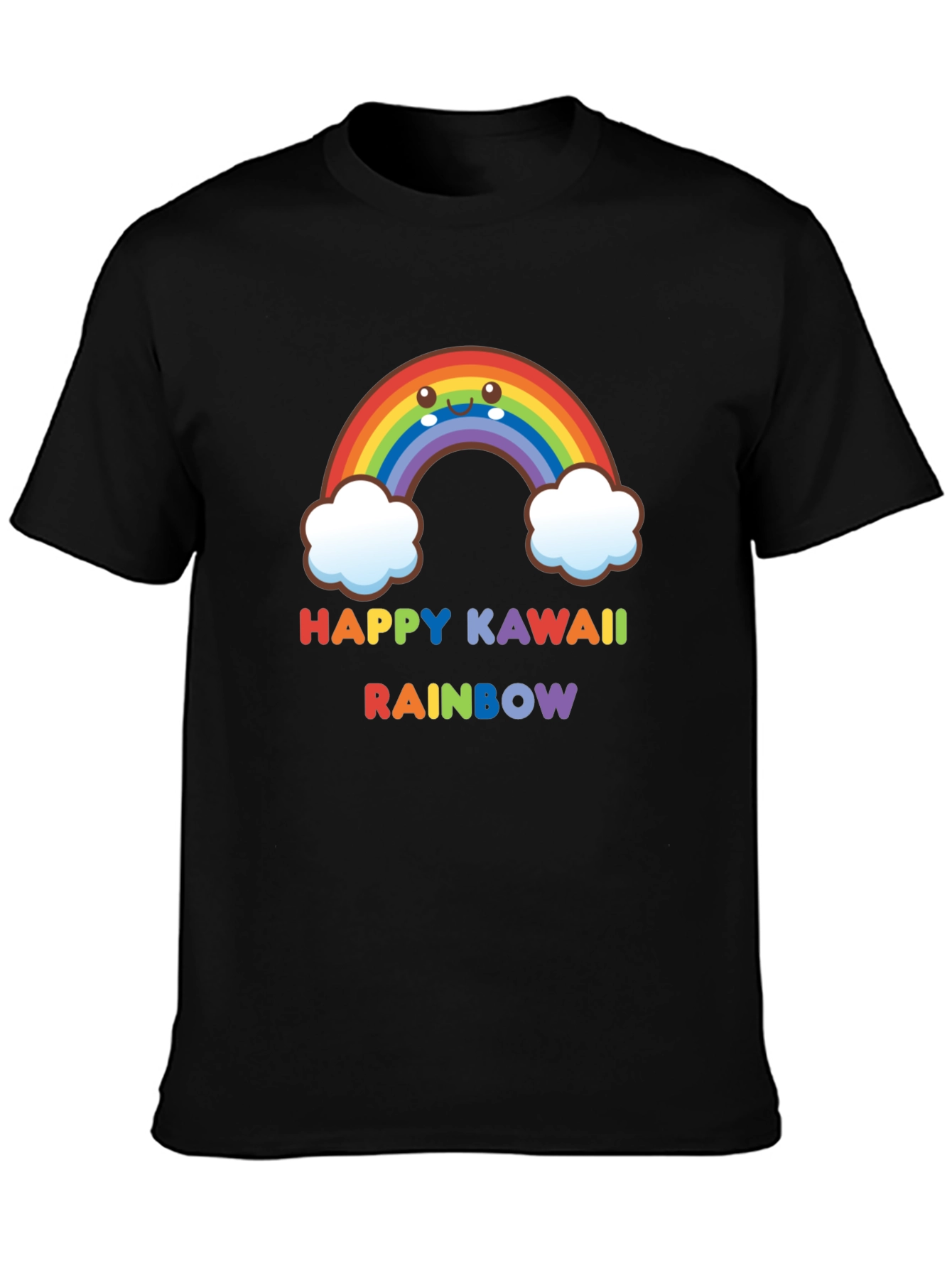 Happy Kawaii Rainbow Graphic Tee