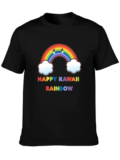 Happy Kawaii Rainbow Graphic Tee