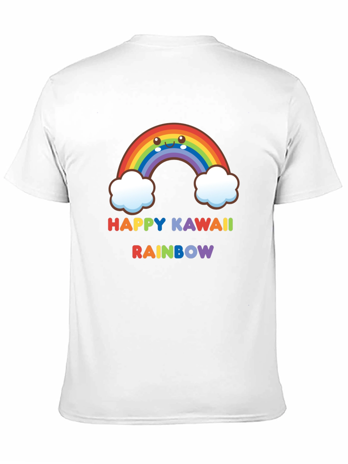 Happy Kawaii Rainbow Graphic Tee