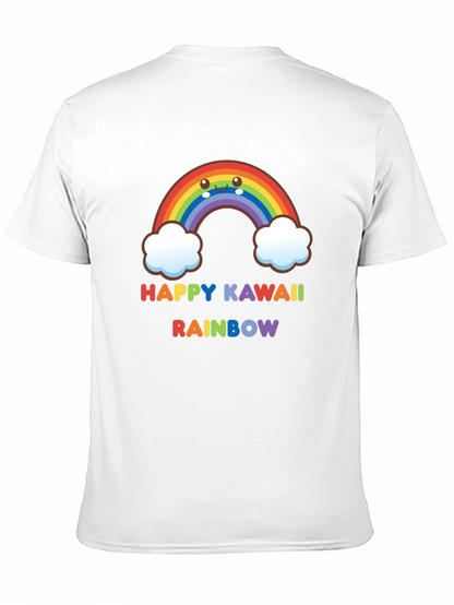 Happy Kawaii Rainbow Graphic Tee