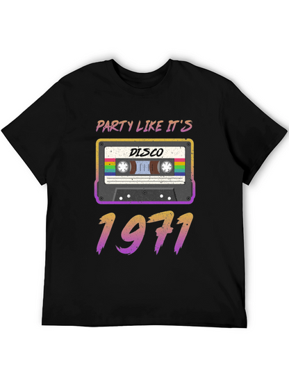 Party Like Its 1971 Disco Cassette T-Shirt