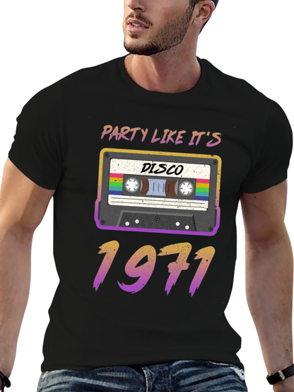 Party Like Its 1971 Disco Cassette T-Shirt