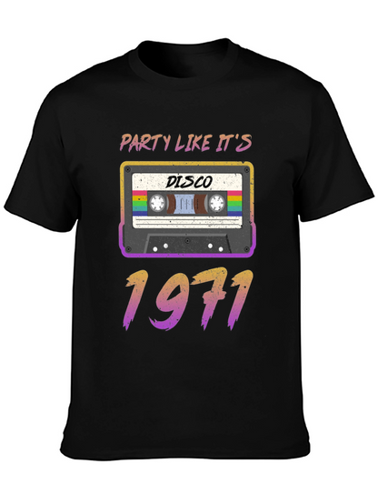 Party Like Its 1971 Disco Cassette T-Shirt