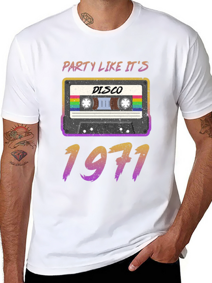 Party Like Its 1971 Disco Cassette T-Shirt