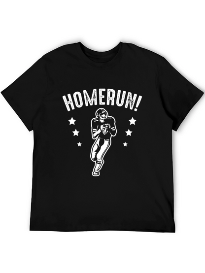 Homerun Football Player Graphic T-Shirt
