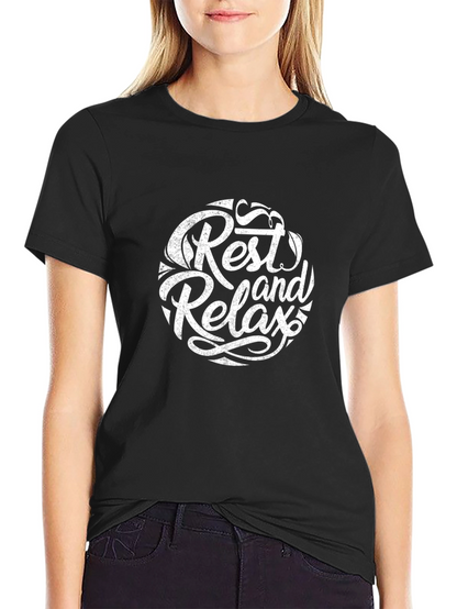 Rest and Relax Graphic Tee - Stylish Comfort