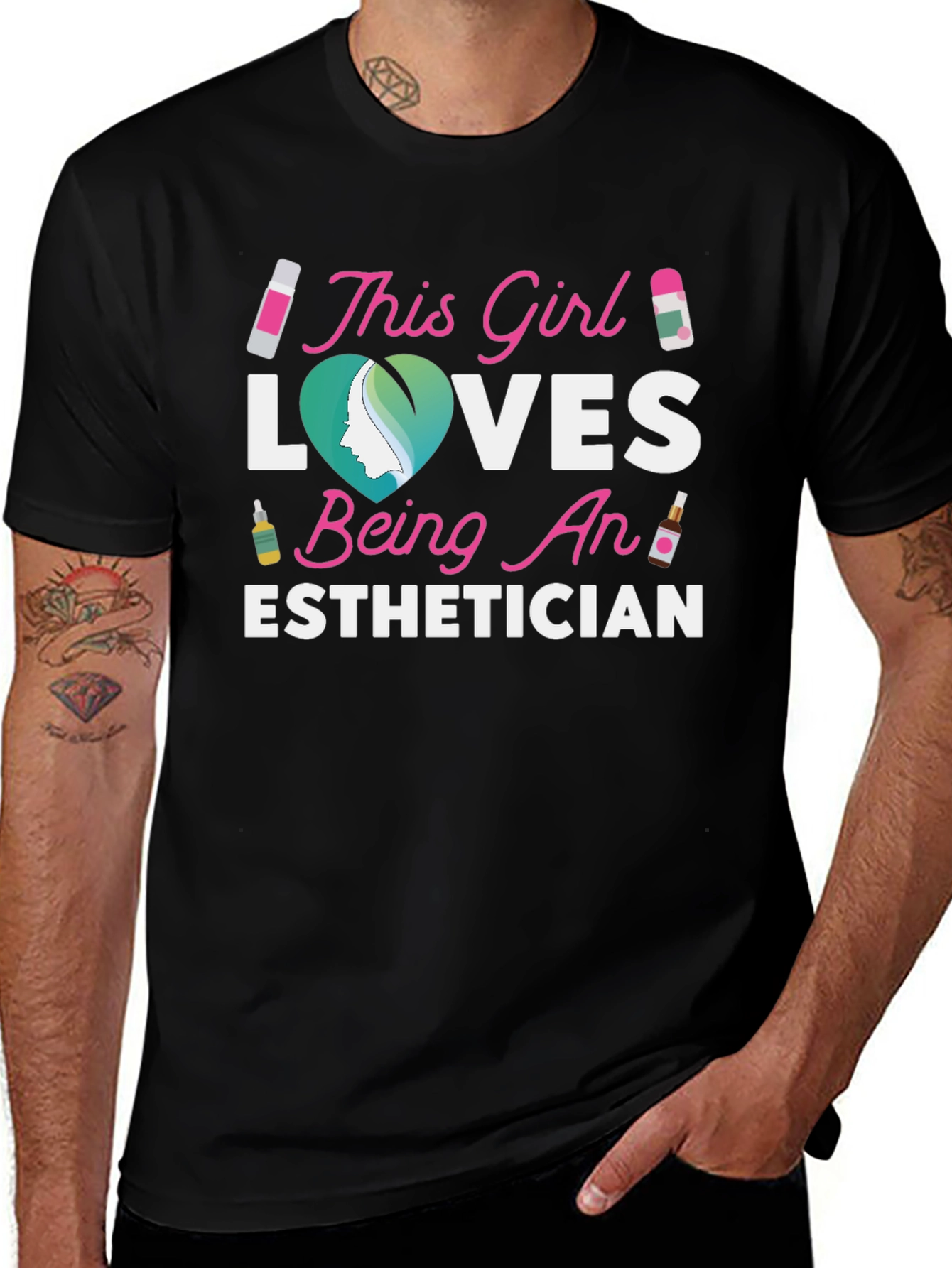 Esthetician Love Graphic T-Shirt