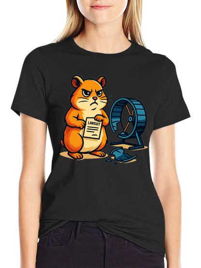 Hamster Lawsuit Graphic T-Shirt
