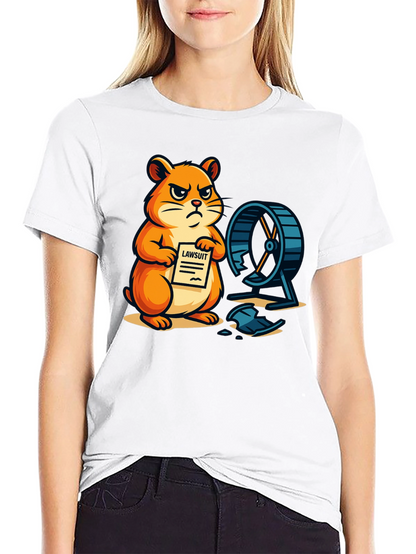 Hamster Lawsuit Graphic T-Shirt