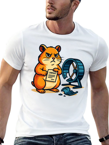 Hamster Lawsuit Graphic T-Shirt