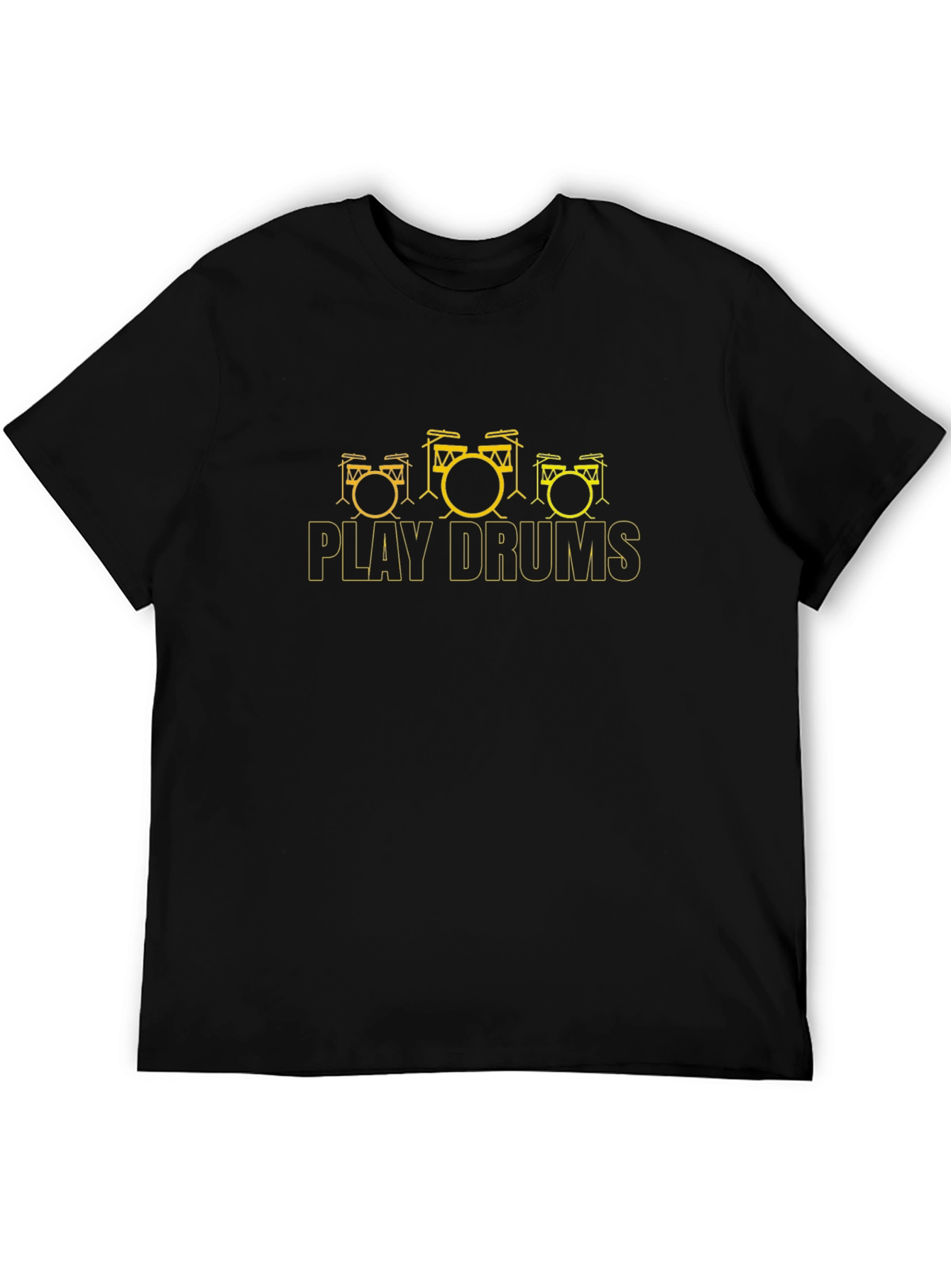 Play Drums Black Tee
