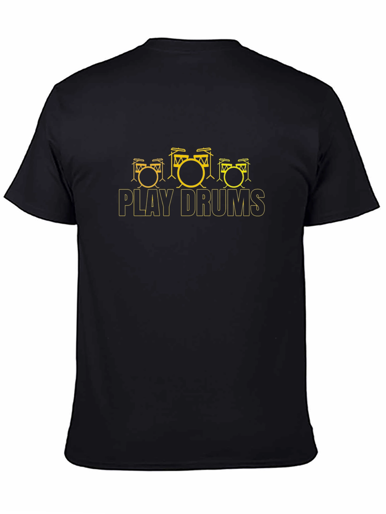 Play Drums Black Tee