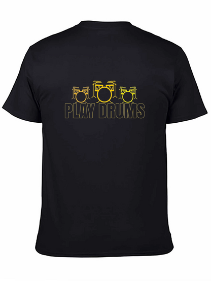 Play Drums Black Tee