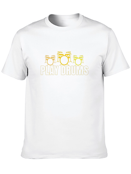 Play Drums Black Tee