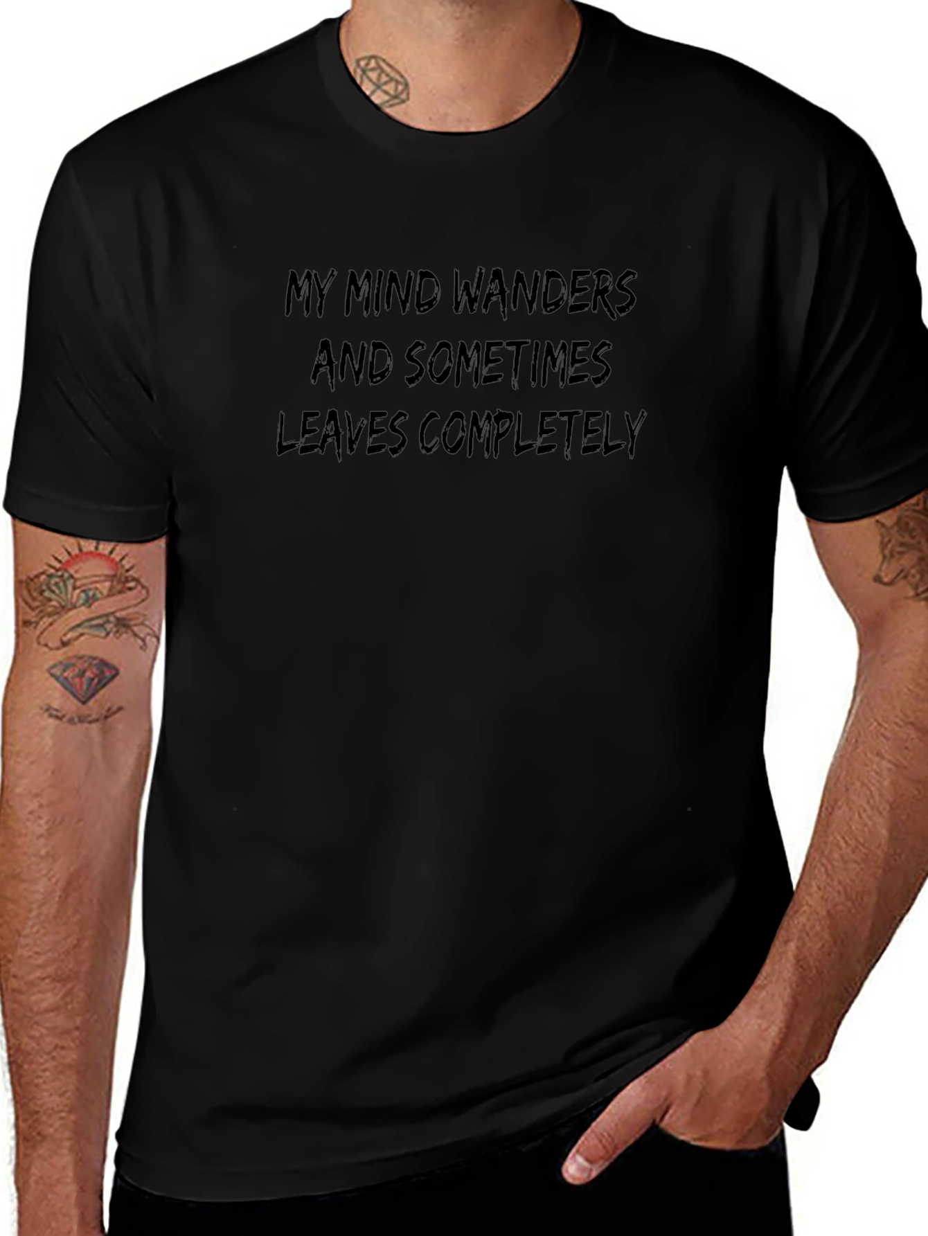 Wanders Mind T-Shirt - Funny Slogan Tee