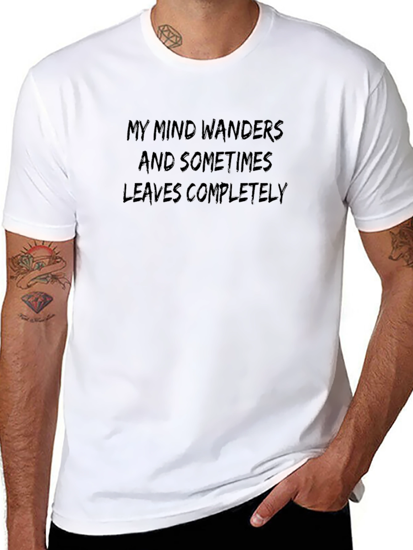 Wanders Mind T-Shirt - Funny Slogan Tee
