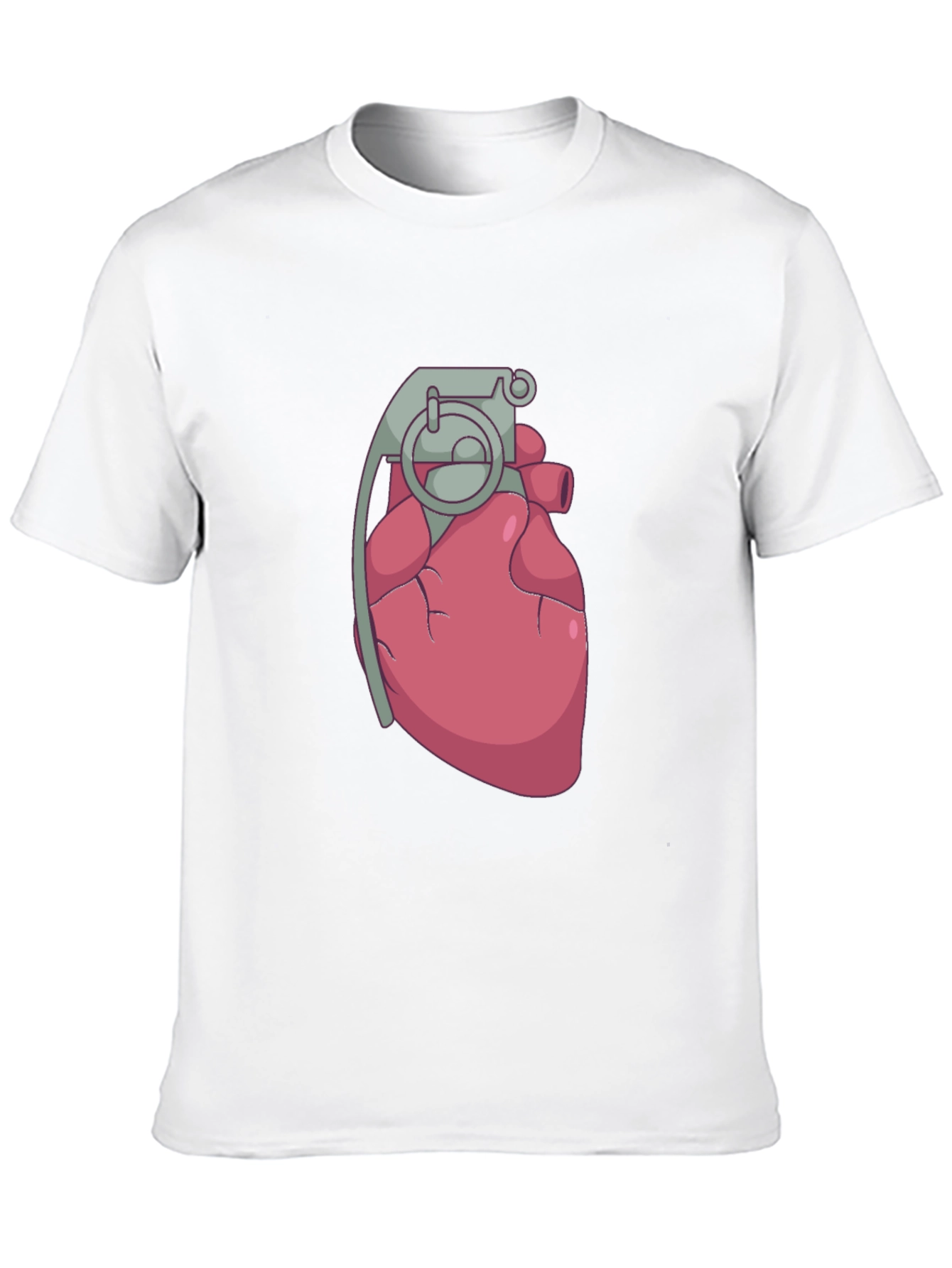 Heart Grenade Black T-Shirt