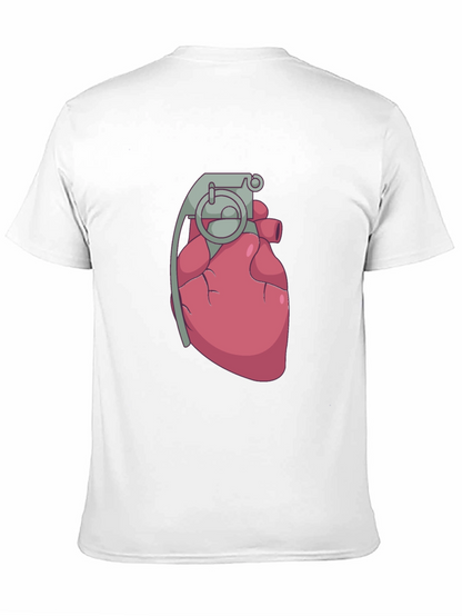 Heart Grenade Black T-Shirt