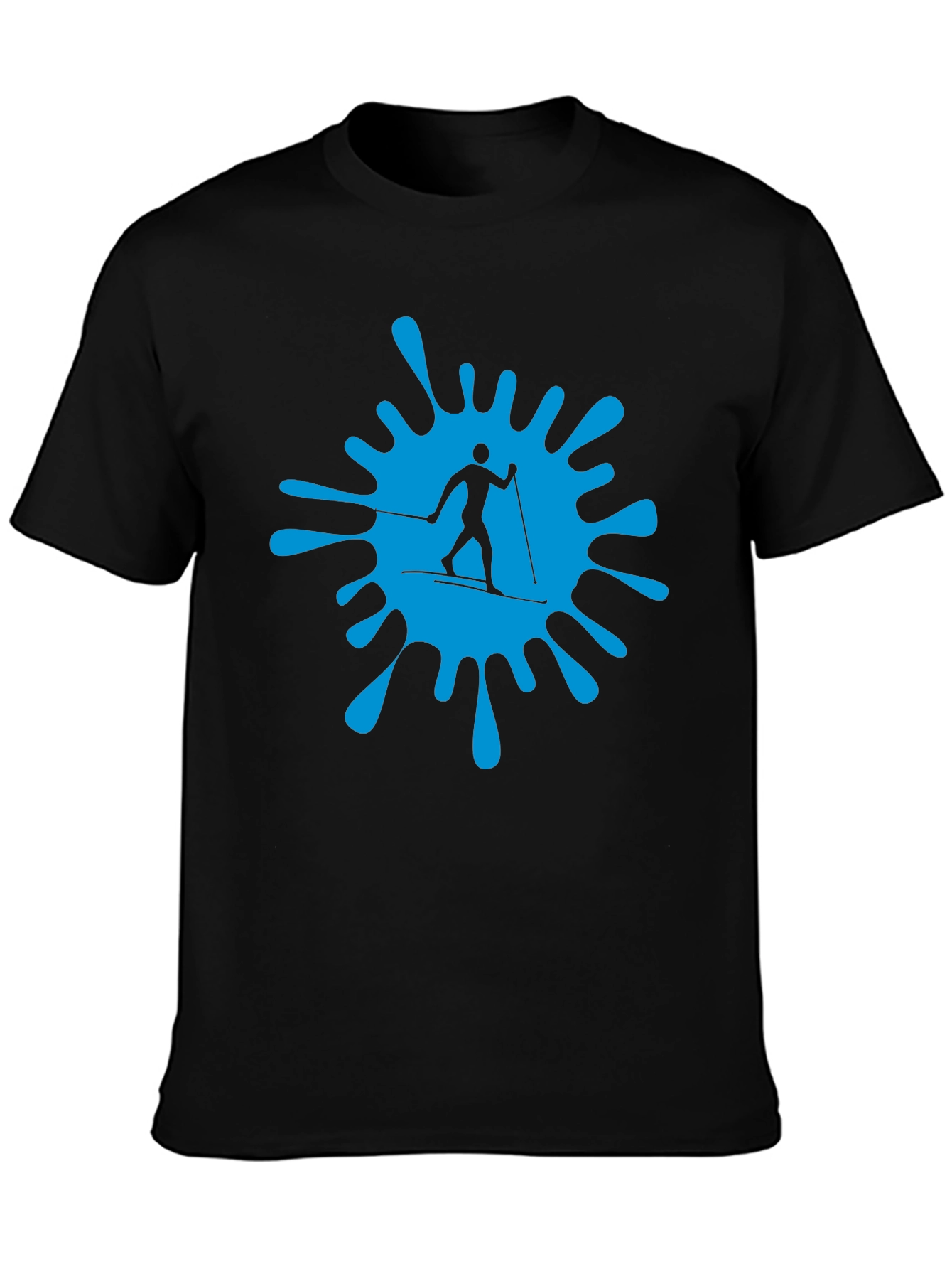 Ski Splash Graphic T-Shirt - Black
