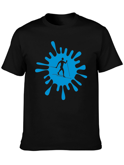 Ski Splash Graphic T-Shirt - Black
