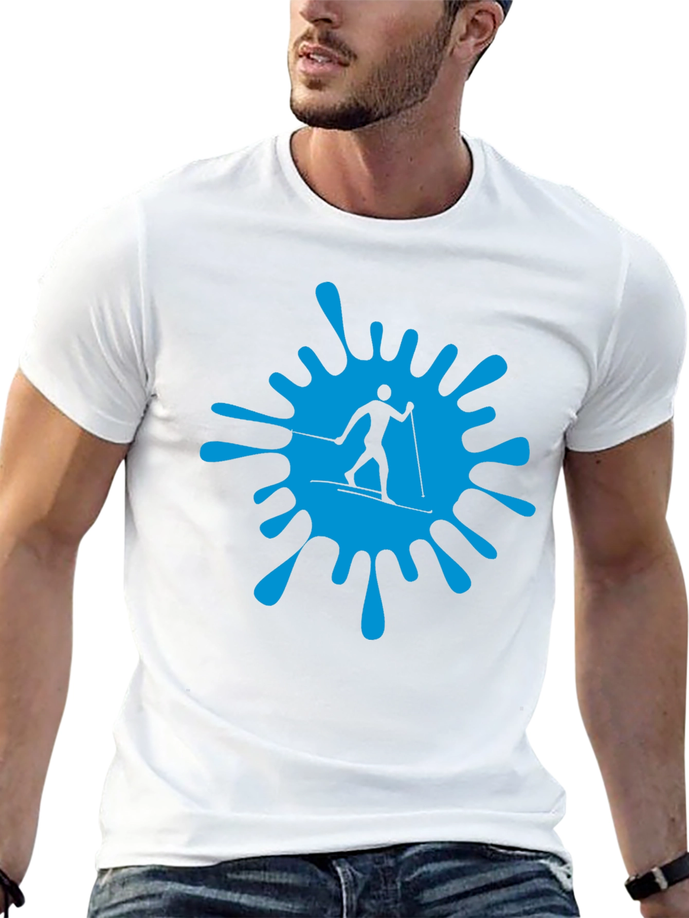 Ski Splash Graphic T-Shirt - Black