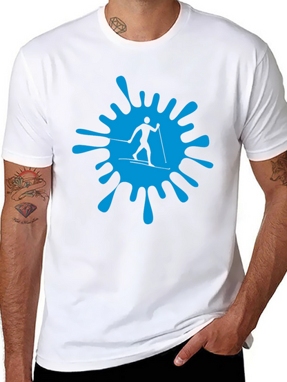 Ski Splash Graphic T-Shirt - Black