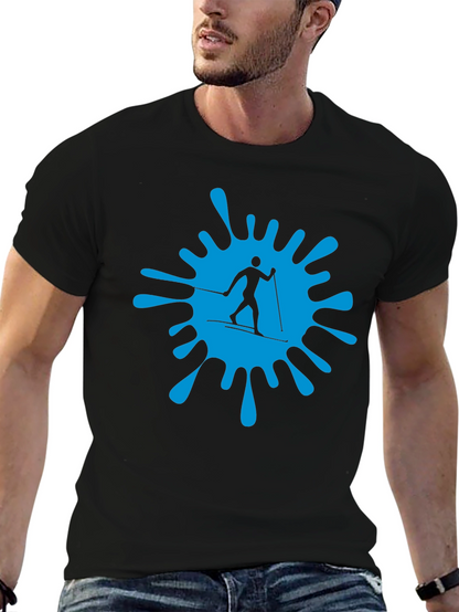 Ski Splash Graphic T-Shirt - Black