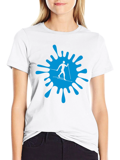 Ski Splash Graphic T-Shirt - Black