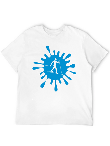 Ski Splash Graphic T-Shirt - Black